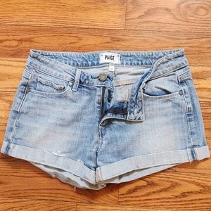 PAIGE denim shorts. Size 26. Jimmy Jimmy skinny.